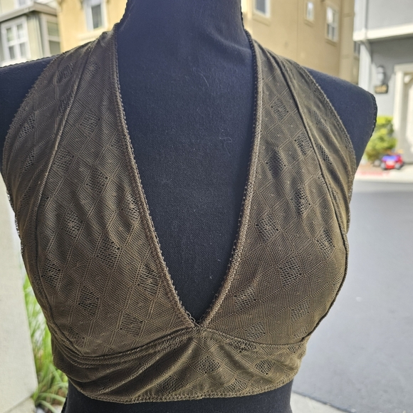 Urban Outfitters Pins & Needles Bralette Olive Green - Picture 10 of 12